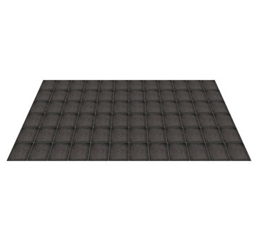 Slate tile look stone effect vinyl rug - TenStickers