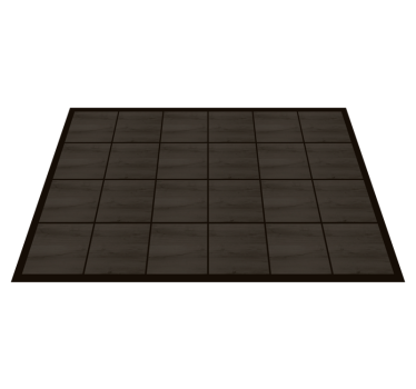 Deep Timber Tiles wood effect rug - TenStickers