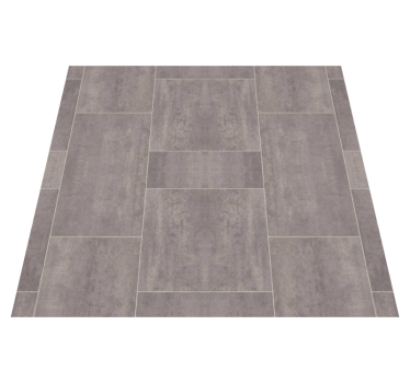 Textured grey tiles stone effect rug - TenStickers