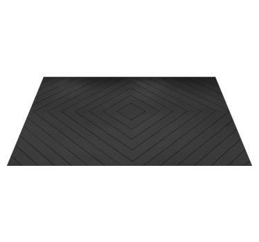 Dark gray wooden planks wood effect vinyl flooring - TenStickers