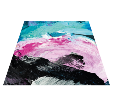 Abstract colour explosion texture rug - TenStickers
