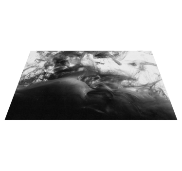 Monochrome Abstract Swirls marble rug - TenStickers