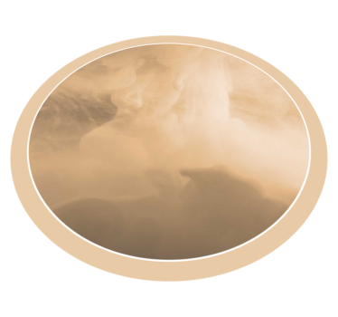 Beige cloud and smoke texture bedroom carpet - TenStickers