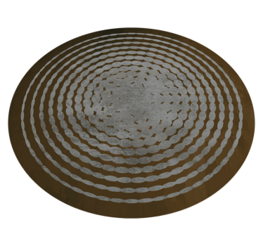 Circular trunk pattern wood effect rug - TenStickers