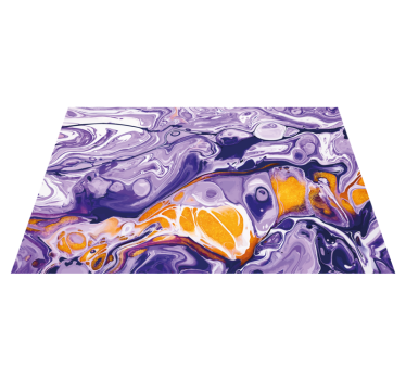 Abstract Purple Swirl marble rug - TenStickers