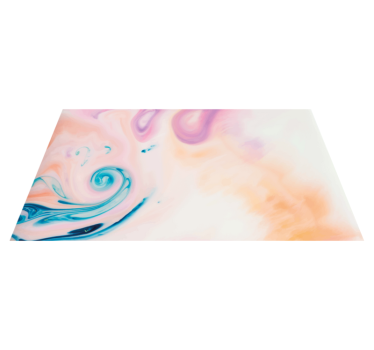 Colorful fluid swirl marble rug - TenStickers