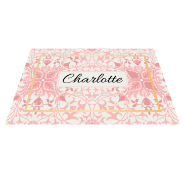 Custom botanical arrangement bedroom carpet - TenStickers