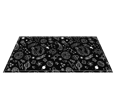 Celestial Playground star rug - TenStickers