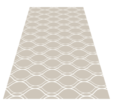 Curvy Line Motif texture rug - TenStickers