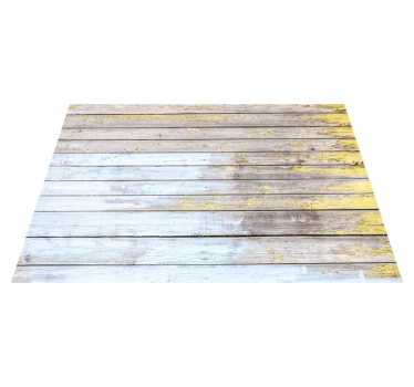 Rustic planks painted in white wood effect vinyl flooring - TenStickers