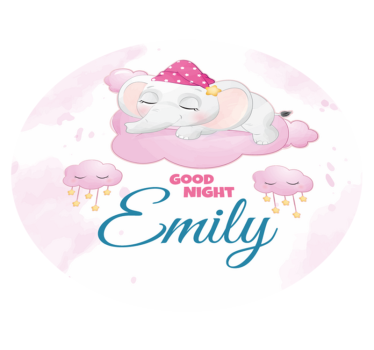 Sleepy Elephant Dream custom floor mat - TenStickers