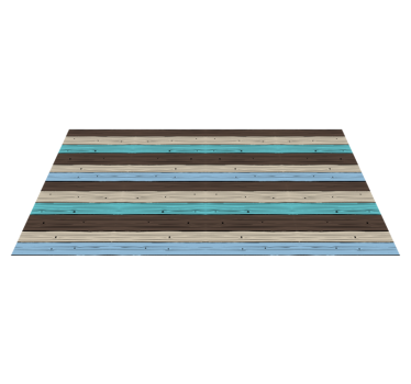 Colourful wood pattern wood effect vinyl flooring - TenStickers