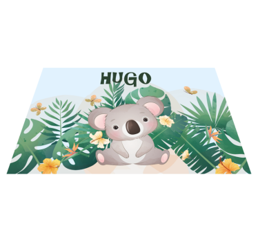 Koala Theme custom floor mat - TenStickers
