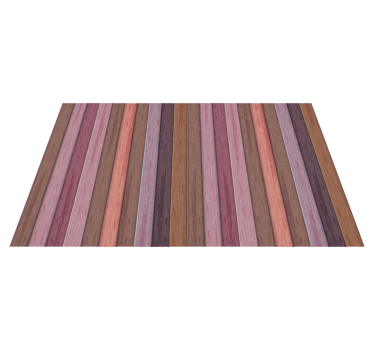 Vertical purple stripes wood effect rug - TenStickers