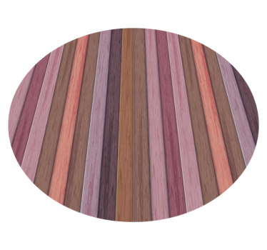 Diagonal purple stripes wood effect rug - TenStickers