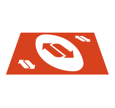Directional movement game rug - TenStickers