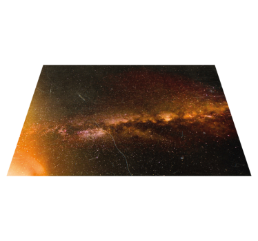 Cosmic Galaxy View star rug - TenStickers