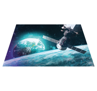Galactic journey exploration star rug - TenStickers