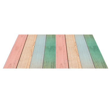Pastel Plank Surface wood effect rug - TenStickers