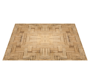 Woven wood effect wood vinyl flooring - TenStickers