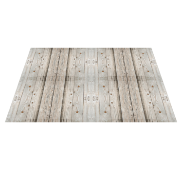 Aged Timber Boards wood effect rug - TenStickers
