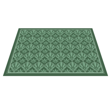 Lush leaf pattern bedroom carpet - TenStickers
