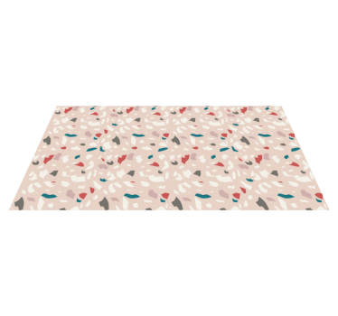 Colorful terrazzo pattern texture rug - TenStickers