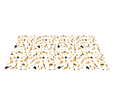 White and brown terrazzo texture rug - TenStickers