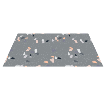 Abstract figures marble rug - TenStickers
