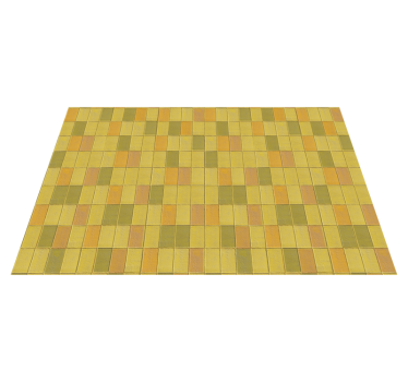 Kawaii style yellow shades tile mat - TenStickers