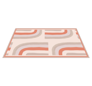 Soft Color Waves bathroom mat - TenStickers