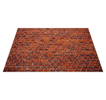 Rough brick texture stone effect rug - TenStickers