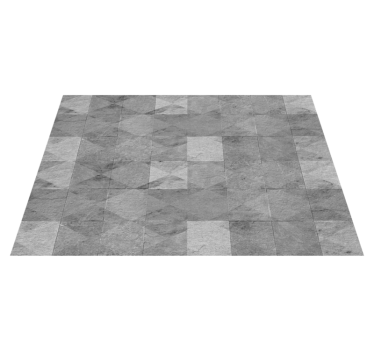 Stone effect vinyl rug with stone pattern design - TenStickers