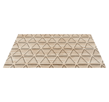 Geometric Triangle Design vinyl wood flooring - TenStickers