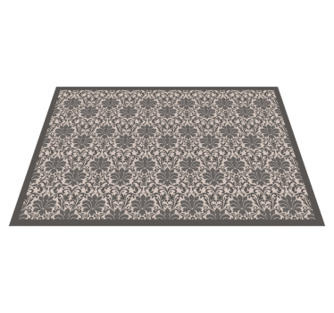 Elegant Damask Pattern stone effect rug - TenStickers