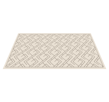Geometric Labyrinth Design geometric rug - TenStickers