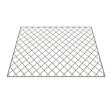 Lattice Pattern Overlay geometric rug - TenStickers