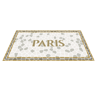 Paris Honeycomb Pattern custom floor mat - TenStickers