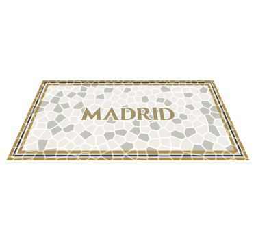 Madrid Geometric Pattern custom floor mat - TenStickers
