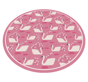 Swan Lake Serenity nursery rug - TenStickers