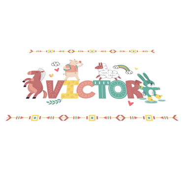 Playful Alphabet Animals custom floor mat - TenStickers