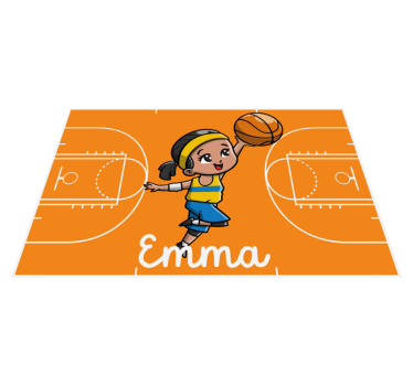 Personalized Court custom floor mat - TenStickers
