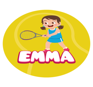 Personalized Tennis custom floor mat - TenStickers