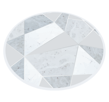 Marble rug in geometric design - TenStickers