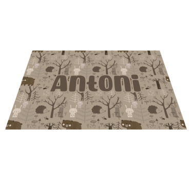 Enchanted Forest custom floor mat - TenStickers
