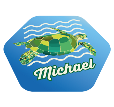 Personalized Sea Turtle custom floor mat - TenStickers