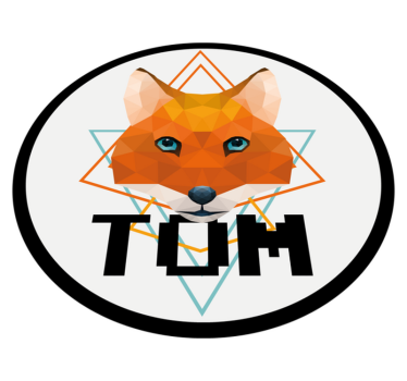 Geometric Fox Circle custom floor mat - TenStickers