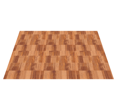 Parquet Illusion wood effect rug - TenStickers