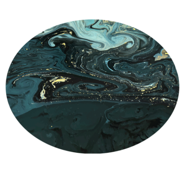 Swirling marble marble rug - TenStickers