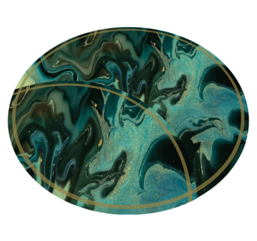 Abstract Marbled Pattern marble rug - TenStickers